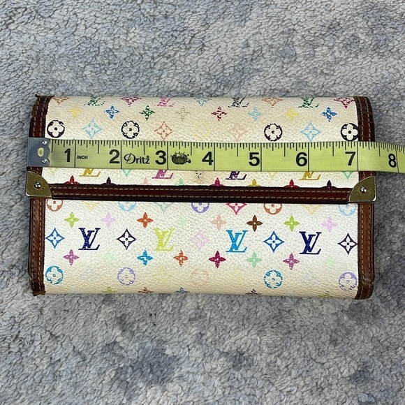 Louis Vuitton Takashi Murakami Multicolor Monogram Long Snap Continental Wallet - Picture 15 of 16